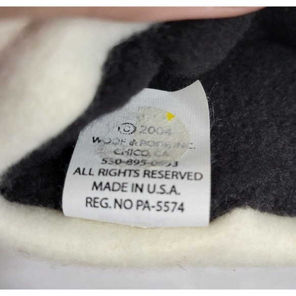 Woof & Poof Black and White Tuxedo Cat Fleece Baby/Toddler Winter Hat Cap NWT - Picture 7 of 8